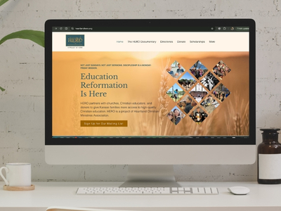 an image of a sample education nonprofit website
